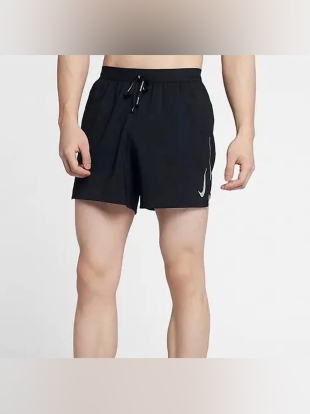 Nike Flex Stride Brief-Lined Black Men's Running Shorts with Reflective Swoosh